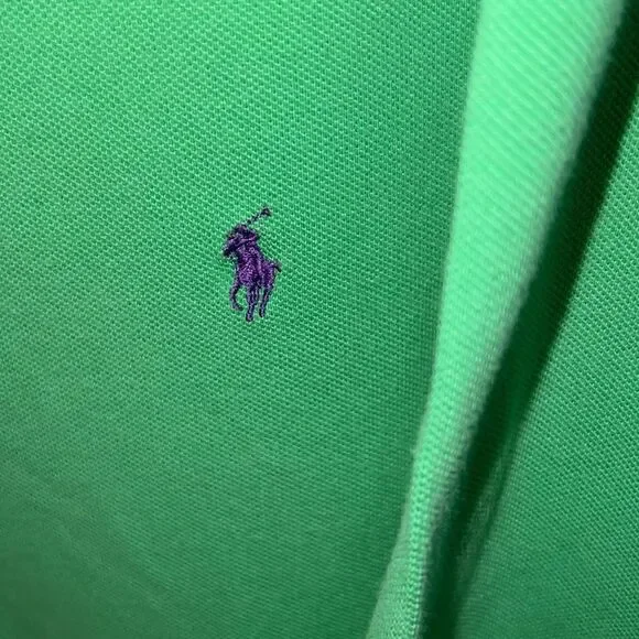 Polo by Ralph Lauren Men's Green Polo Shirt - Picture 2 of 6